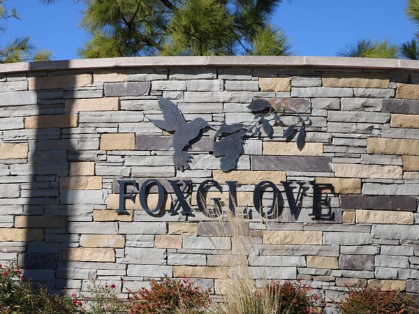 Foxglove entrance off SW 19th Street in Moore 