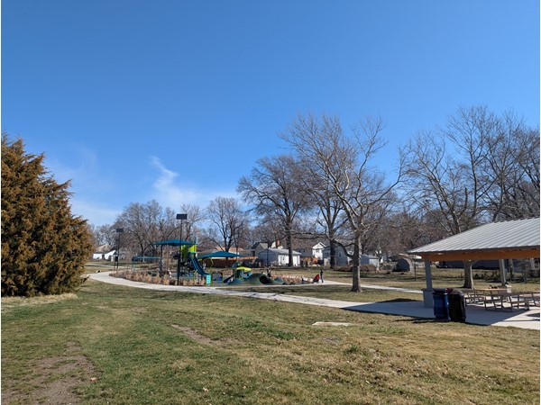Water Works Park has a nice playground, picnic area, and restroom facilities