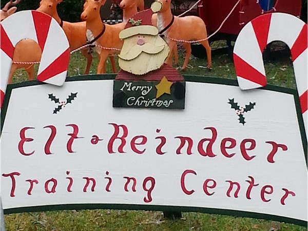 Elf and Reindeer Training Center. Prairie Fields Candy Cane Lane 