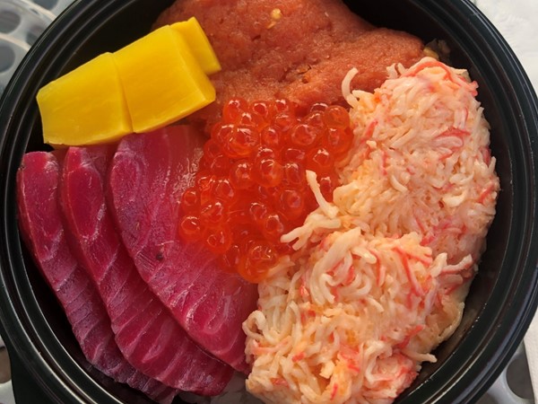 Poke bowl from Sushi MO, current Sushi vendor at Iron District 