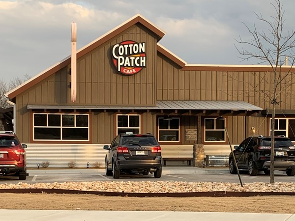 Cotton Patch Cafe. Great home cooked meal!!! Yummy