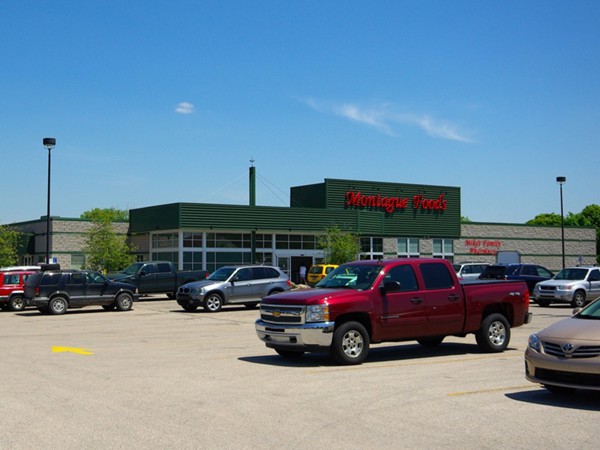 Montague Foods, our hometown grocery store, with Mike's Pharmacy inside