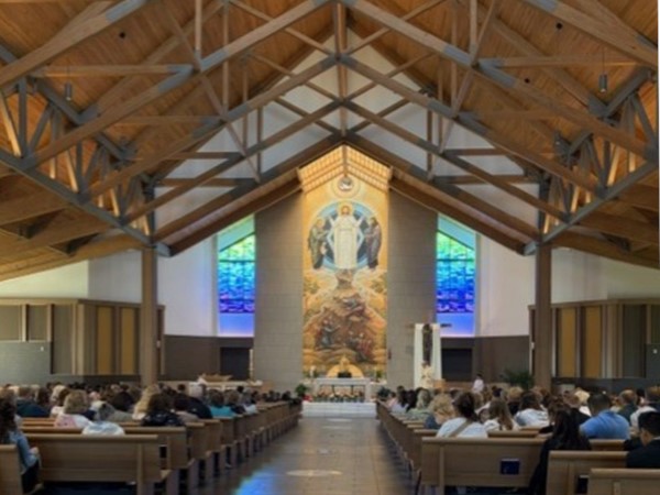 Love the artwork in St. James Liberty Catholic Church!