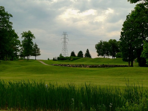 The beautiful golf course at the Polo Fields