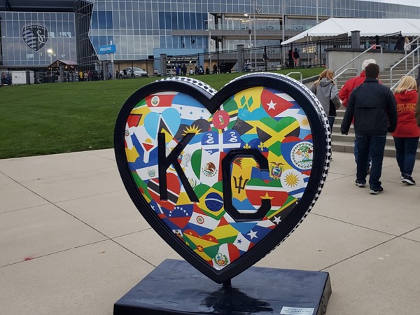 Outside of Children's Mercy Field, home of Sporting KC, The Legends shopping area
