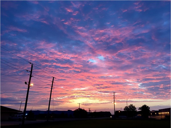Sunrise over CrossFit in Searcy. The early morning classes get to enjoy these beautiful views