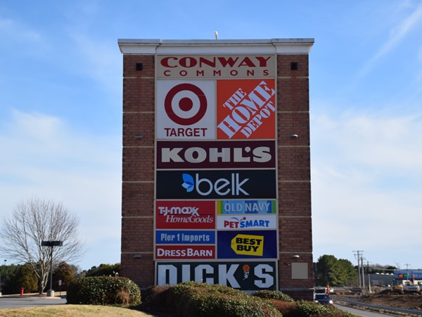 Conway Commons is one of Conway's most popular shopping destinations 