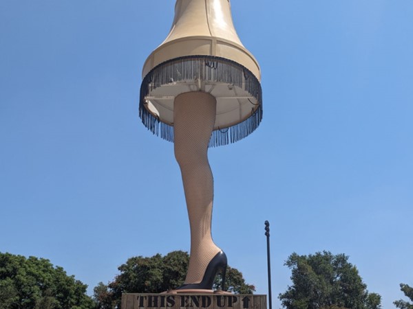 How fun is this? You can find the "Leg Lamp" in downtown Chickasha 