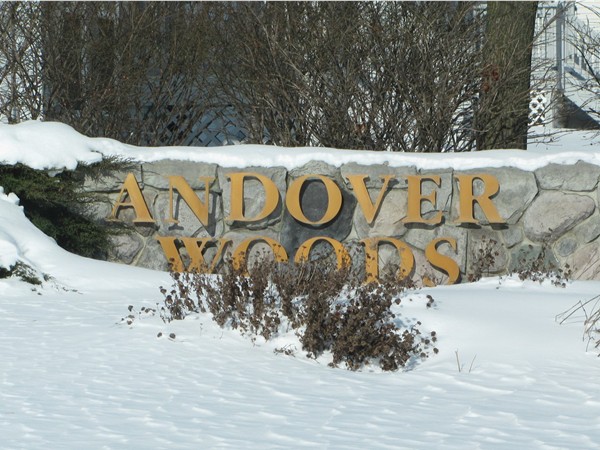 Andover Woods subdivision entrance