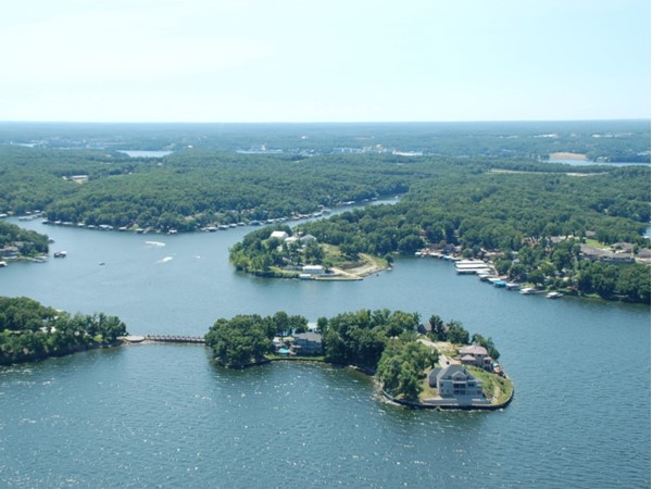 Grand Point Island aerial view