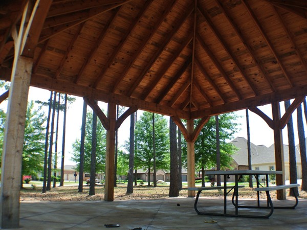 Master-crafted community pavilion for the residents on Cambridge Ln.