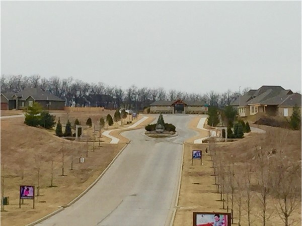 View looking down to the new private and tranquil neighborhood of The Estates at Chapman Farms