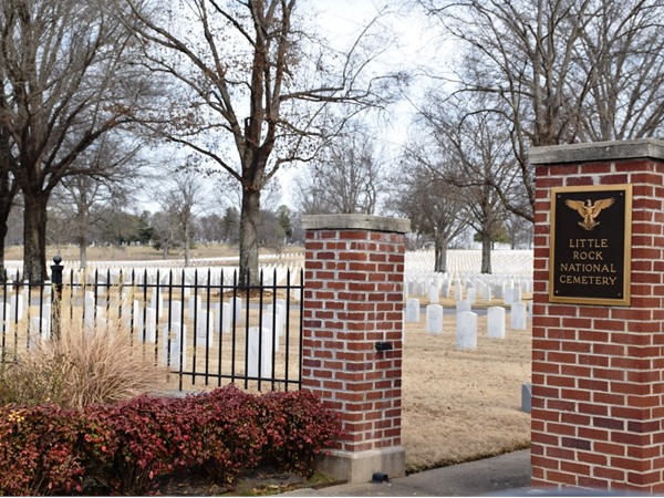 The Little Rock National Cemetery is located just off Roosevelt Road and Interstate 30
