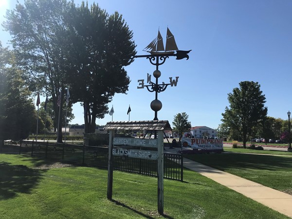 The world's largest weather vane as well as the sight of the first cabin built in Montague