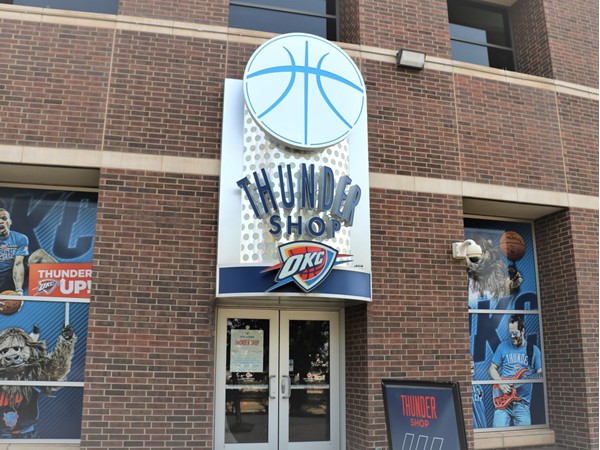 Get your Thunder gear in downtown OKC at the Thunder Shop 