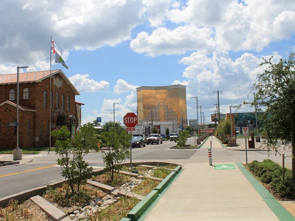 A beautiful day in Bossier's Downtown East Bank District