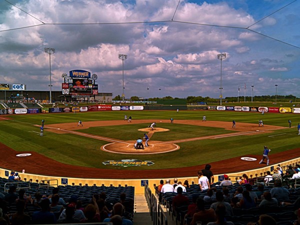 Werner Park is located off Hwy 370 and 120th St. Love catching a AA baseball game during the week
