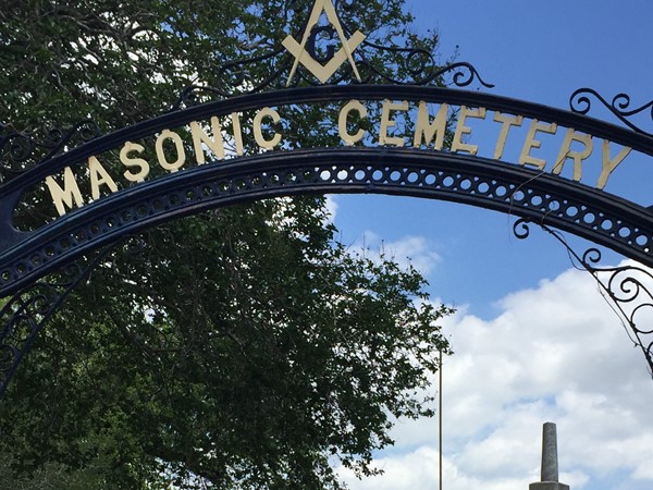 The historic Masonic Cemetery from 1865