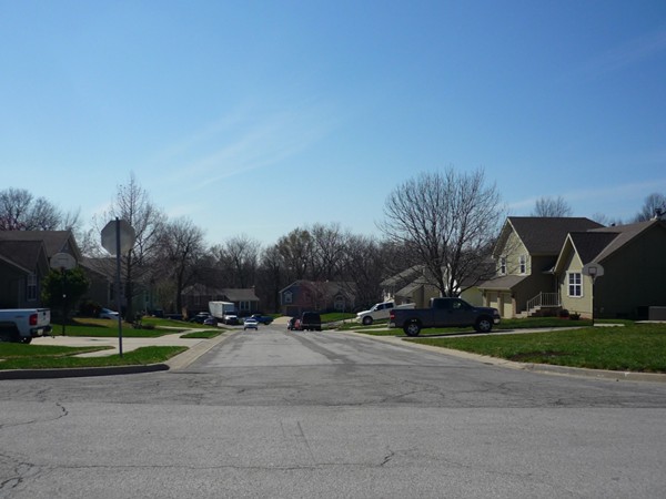 Southwest Southgate Drive from Southwest 12th Street in Eastman Hills looking west