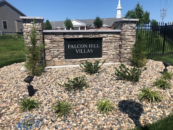Falcon Hill Villas subdivision entrance 