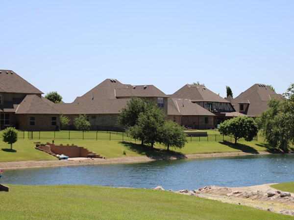 Cascata Estates has homes that back up to a pond. Each home can have paddle boats 