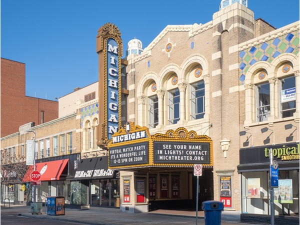 The beautiful Michigan Theater in Ann Arbor for film and events