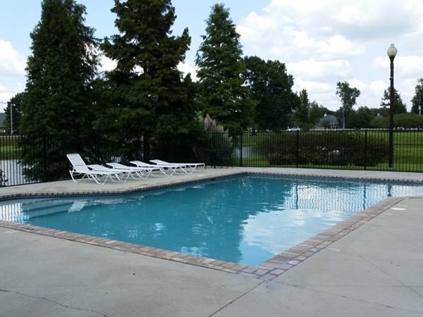 Manchac Place subdivision community pool and clubhouse is located near the lake at the entrance