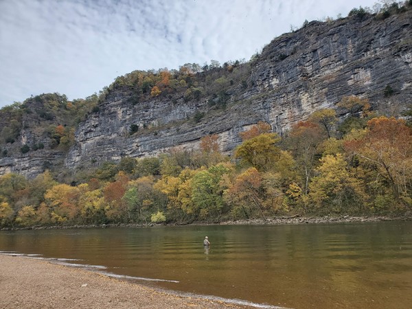 Fly fishing on the White River 