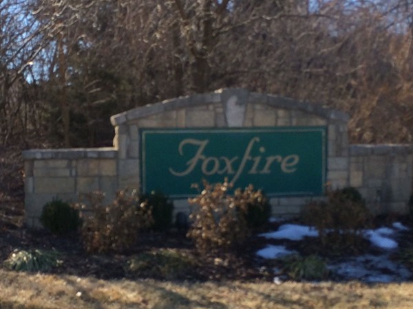 Foxfire subdivision in Southwest Lawrence