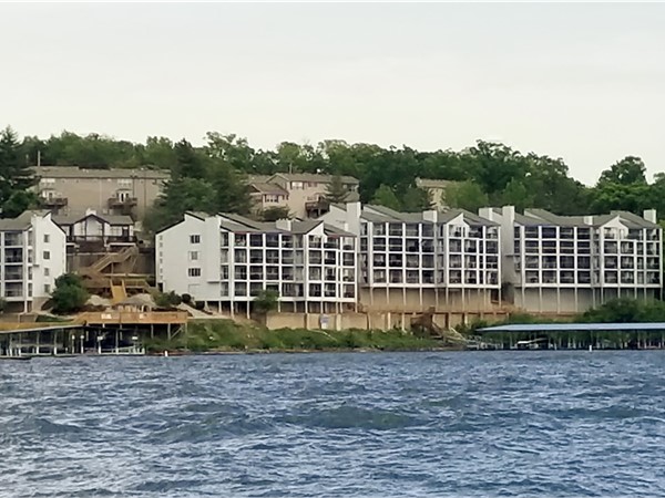 Bridgepointe Condominiums are at the 19 MM on the Lake of the Ozarks