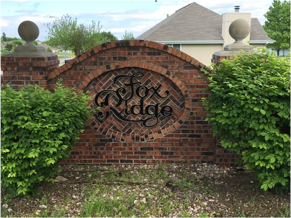 Fox Ridge is a beautiful neighborhood very close to shopping. It's quiet and very well maintained  