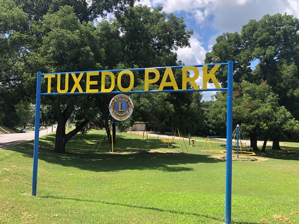 The Lions Club of Bartlesville paid for and built Tuxedo Park 