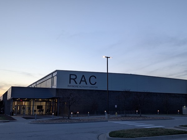 Indoor basketball facilities at the Raymore Activity Center