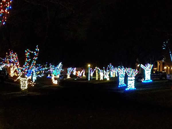 Annual Christmas lighting in Nottingham Place - Overland Park - Blue Valley School District
