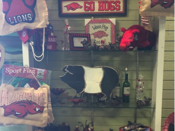 Go get your Searcy Lion and Razorback merchandise at Carren's Flowers & Gifts next to Ace Hardware