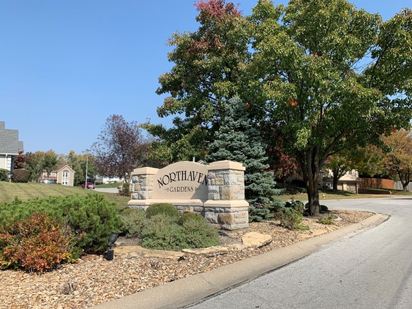 Subdivision entrance off of Indiana In Gladstone 