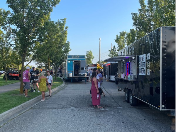 There are plenty of Food Trucks at Physician's Park