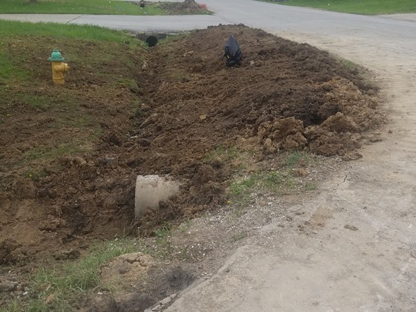 The Klamm Addition in Basehor got new water lines and hydrants this spring, 2021
