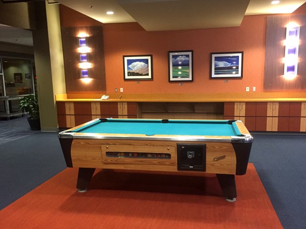 The Tomahawk Ridge Community Center has a pool table, video games and foosball