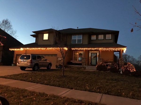 This house is ready for Christmas