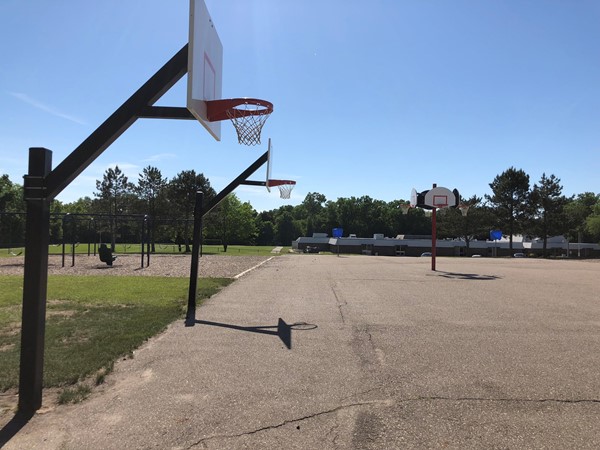 Basketball courts at Mcgrath Elementary