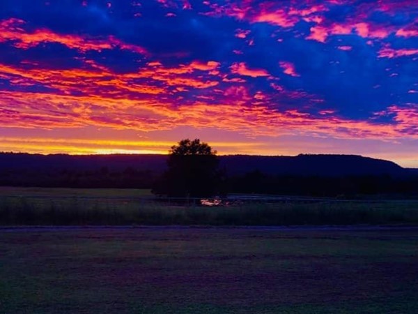 Sunset over Porum Oklahoma