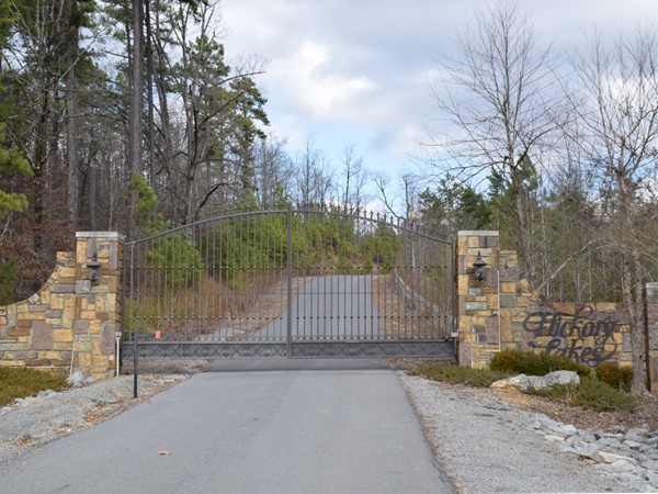 Hickory Lakes is a gated development with 5-15 acre lots between Colonel Glenn and Stewart Rd