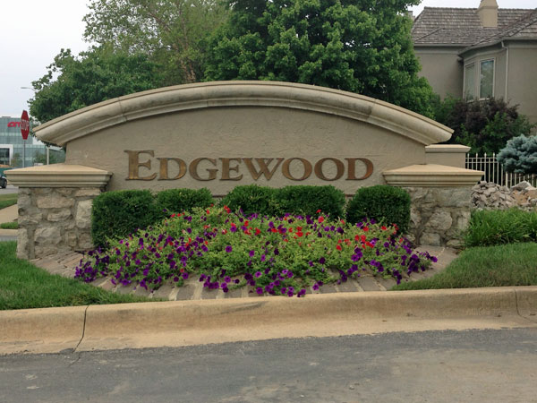 Edgewood-a gated community in Leawood
