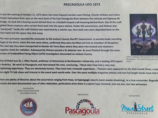 Did you know Pascagoula was the site of an internationally known UFO incident? Our own X-File.