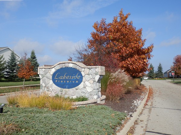 Lakeside Preserves is a family oriented subdivision in DeWitt Schools