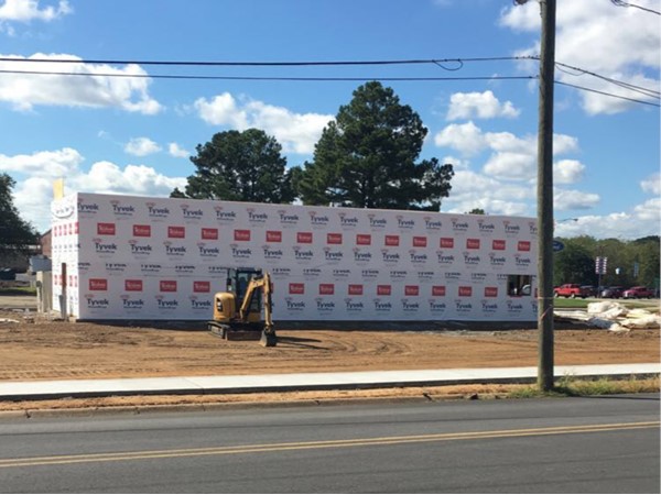 Construction of the new Sonic in Searcy. This will be the largest Sonic in the state