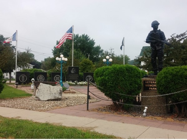 Veterans Memorial Park in Dunkerton is the perfect place of reflection and remembrance 