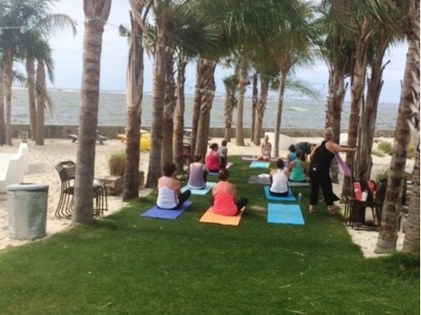 Yoga at the gulf every Saturday at 10 a.m.!  Come join them!