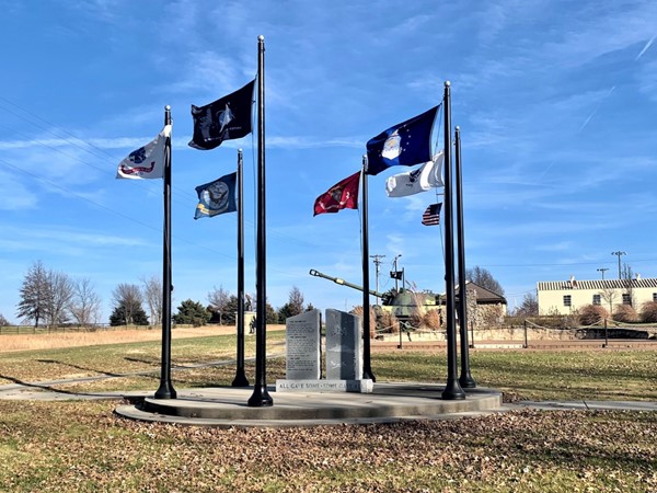 Flags fly high at the Adrian City Park